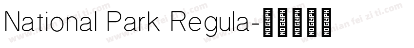 National Park Regula字体转换